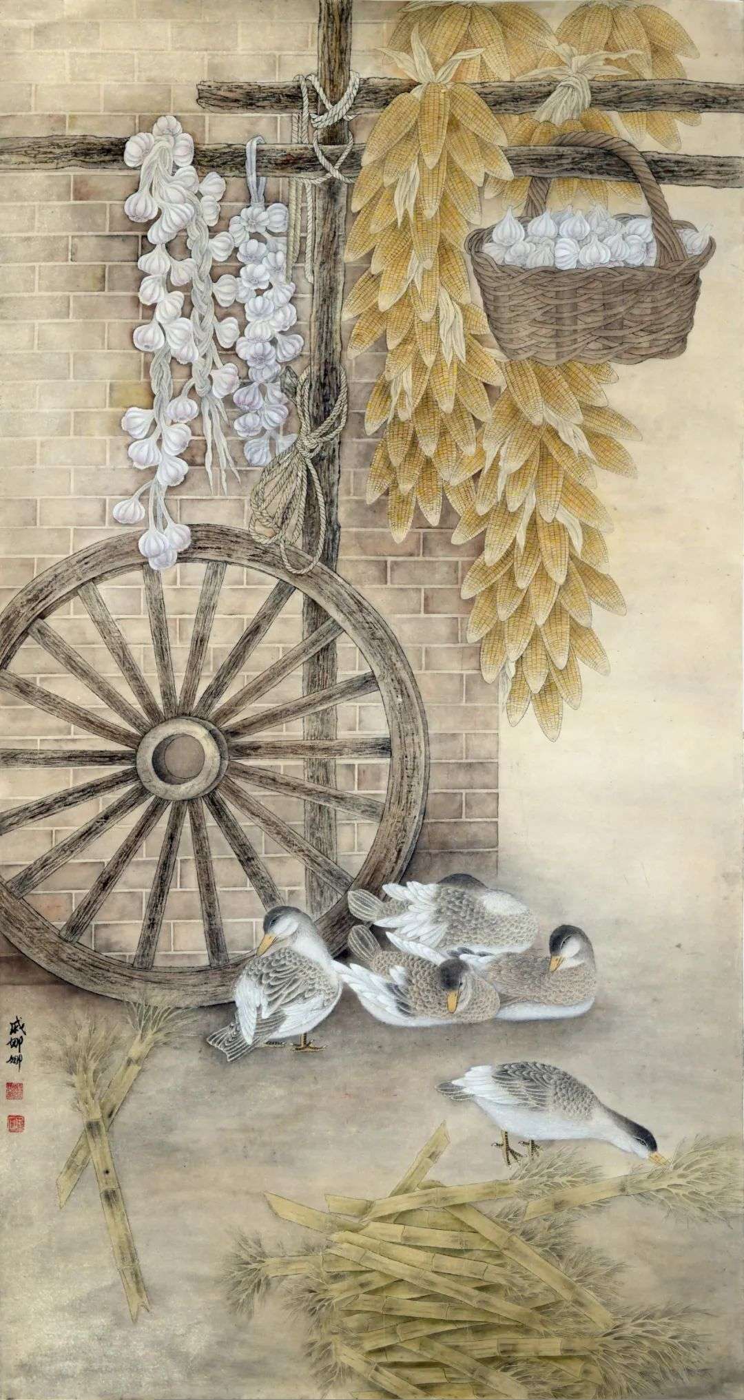“巾帼心向党•喜迎二十大”首届迈博myball巾帼美术书法作品展（滁州站）开展(图14)