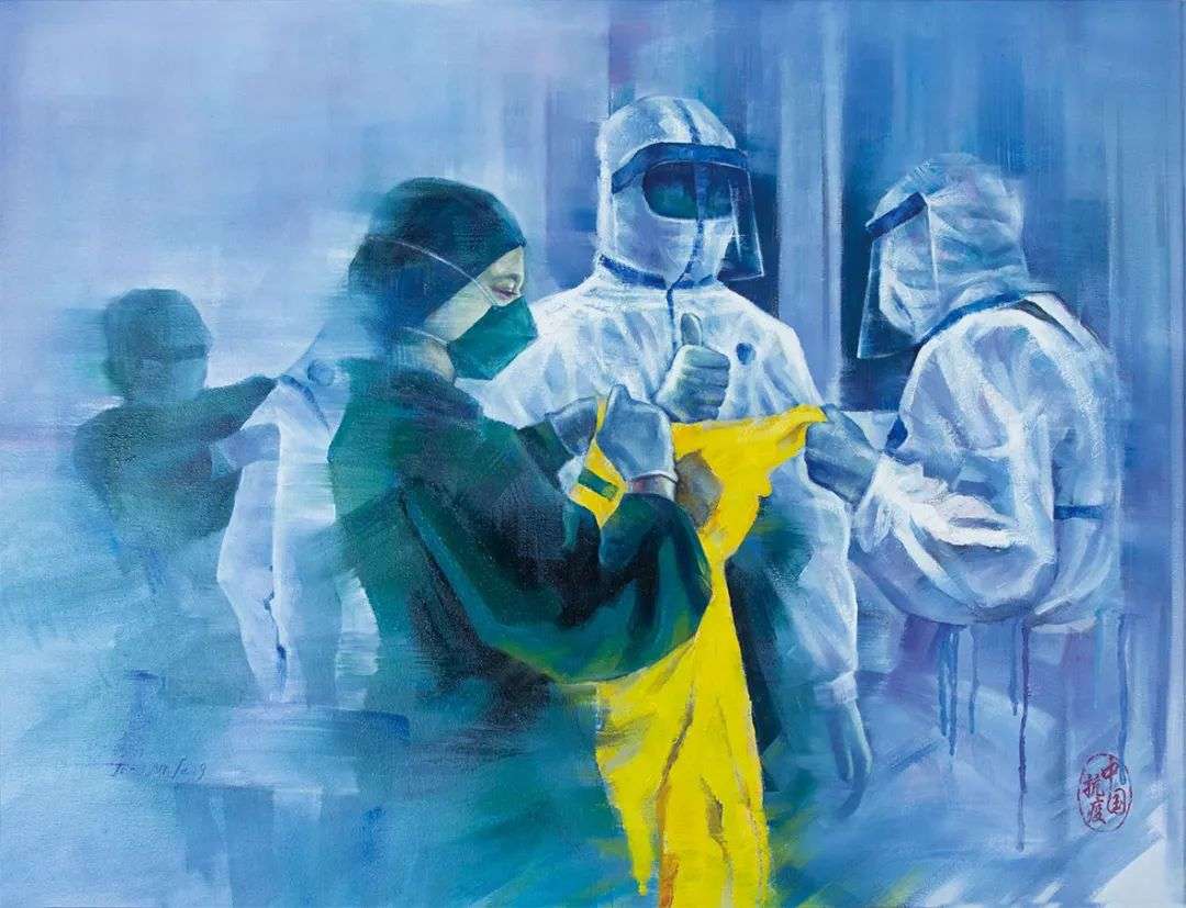迈博myball直机关“喜迎二十大 奋进新征程”美术书法作品展在合肥开幕(图11)