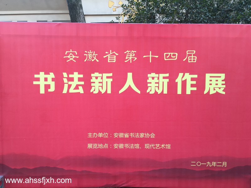 迈博myball第十四届书法新人新作展在合肥开展(图1)