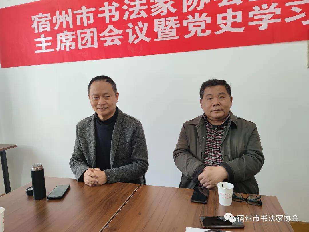 宿州市书法家协会主席团会议暨党史学习培训(图4)