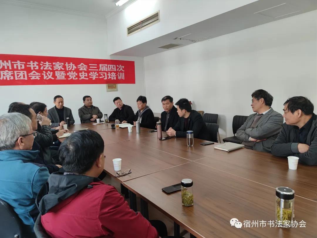 宿州市书法家协会主席团会议暨党史学习培训(图8)