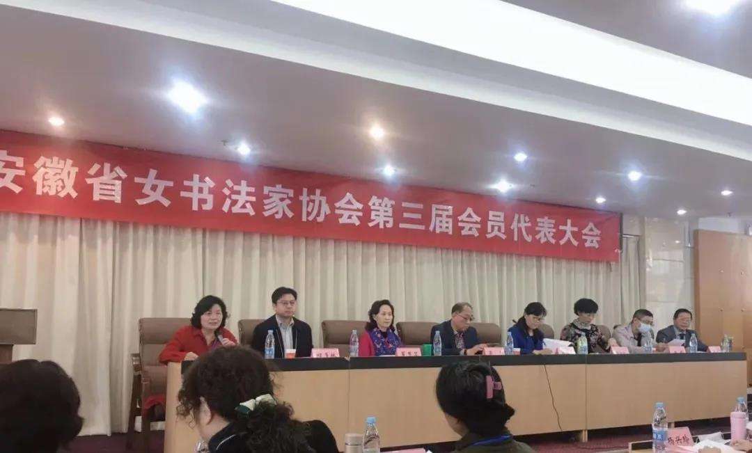迈博myball女书法家协会第三次会员代表大会在合肥召开(图3)