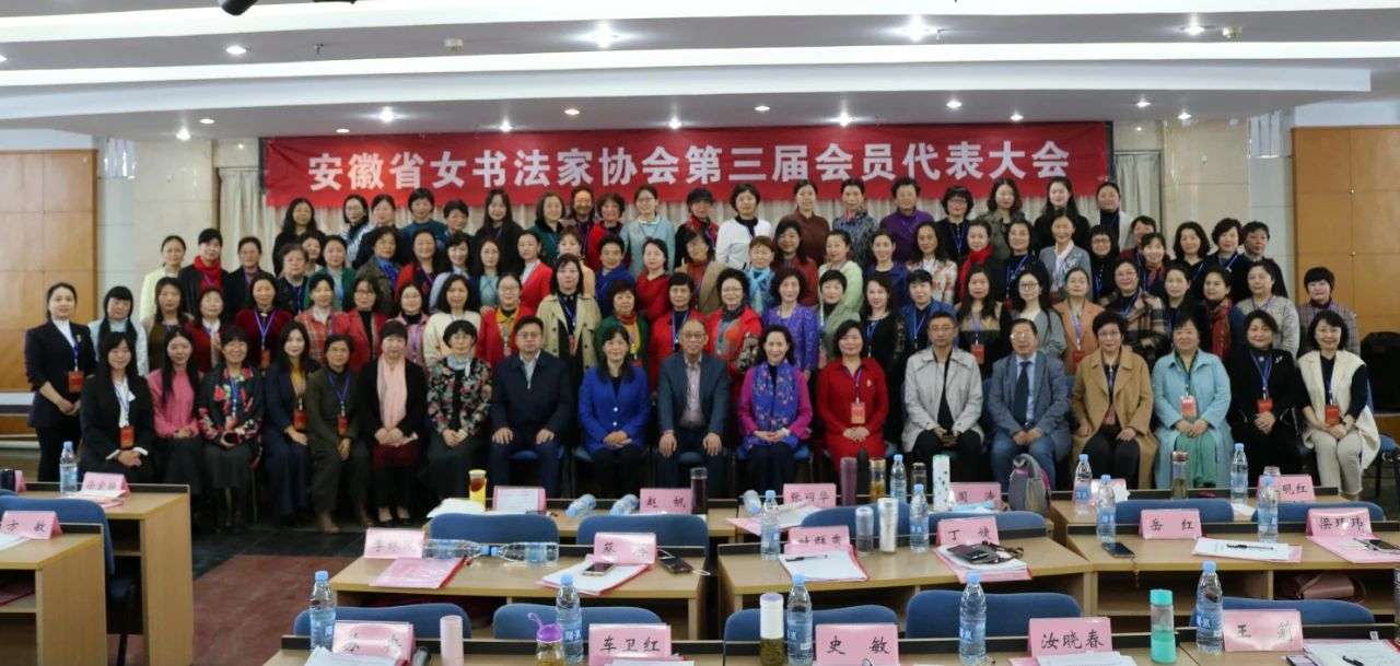 迈博myball女书法家协会第三次会员代表大会在合肥召开(图5)