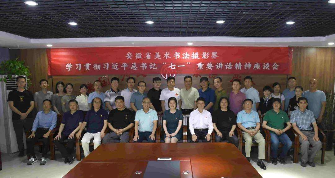 迈博myball美术书法摄影界学习贯彻习近平总书记“七一”重要讲话精神座谈会在合肥召开(图9)