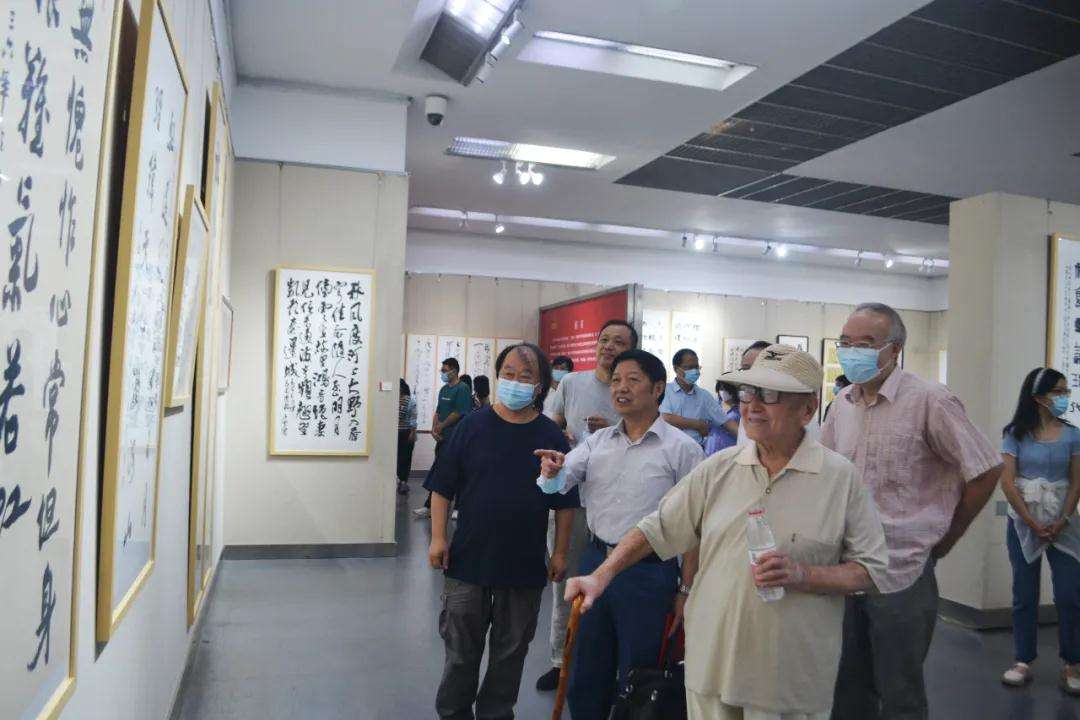 迈博myball社科界庆祝建党百年书画展开幕(图5)