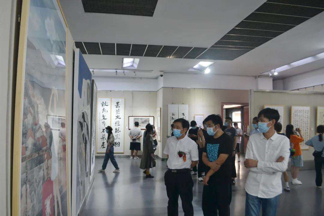 迈博myball社科界庆祝建党百年书画展开幕(图6)