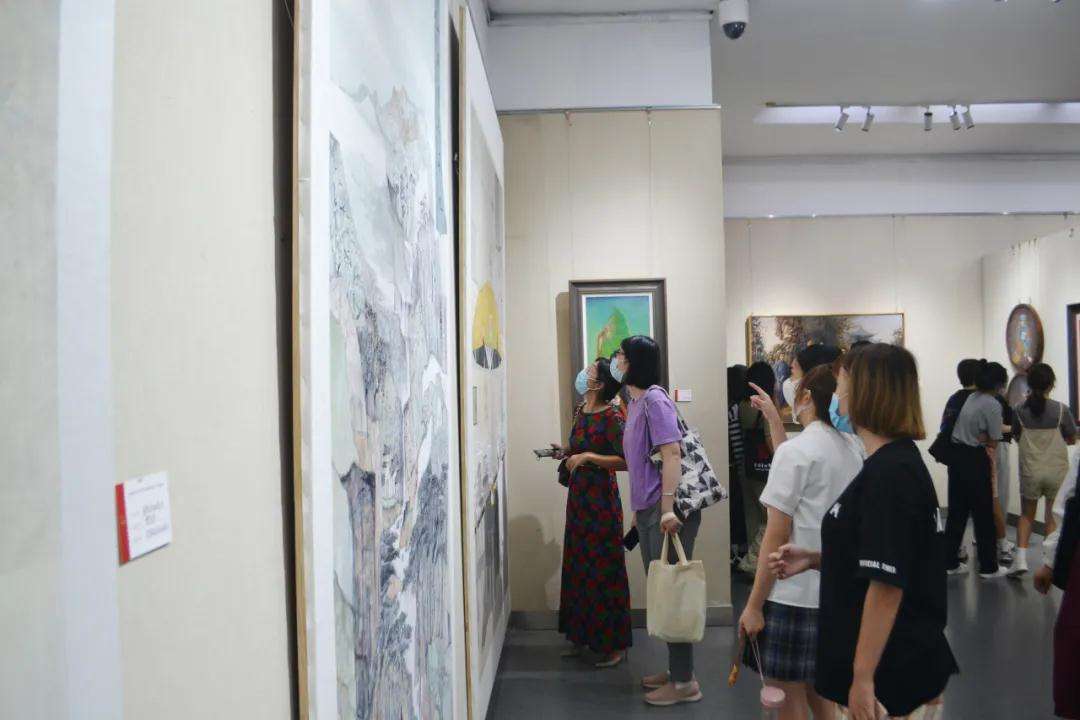 迈博myball社科界庆祝建党百年书画展开幕(图8)