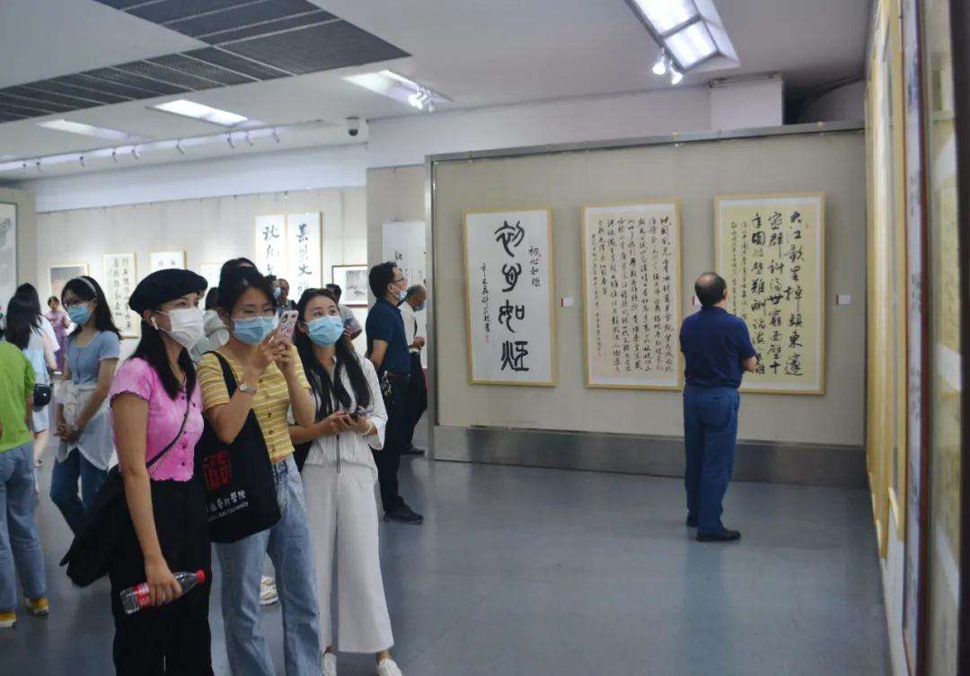 迈博myball社科界庆祝建党百年书画展开幕(图10)