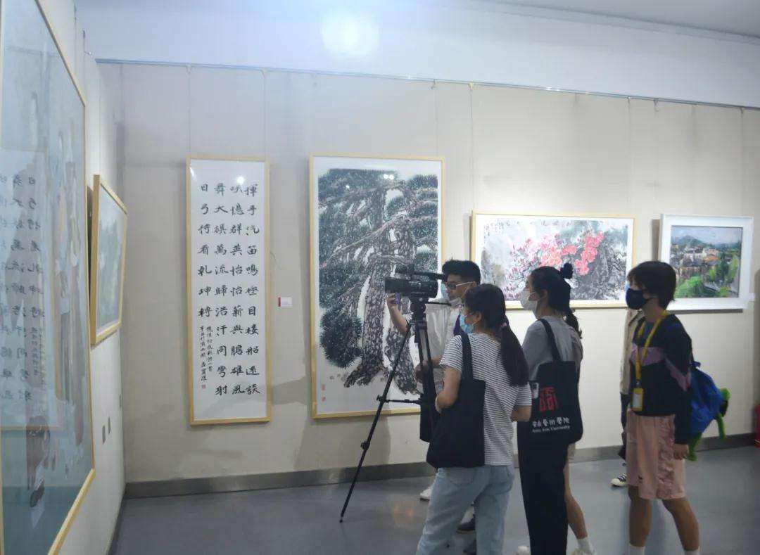 迈博myball社科界庆祝建党百年书画展开幕(图11)